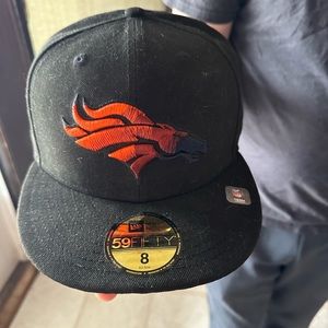 Denver Bronco fitted hat size 8